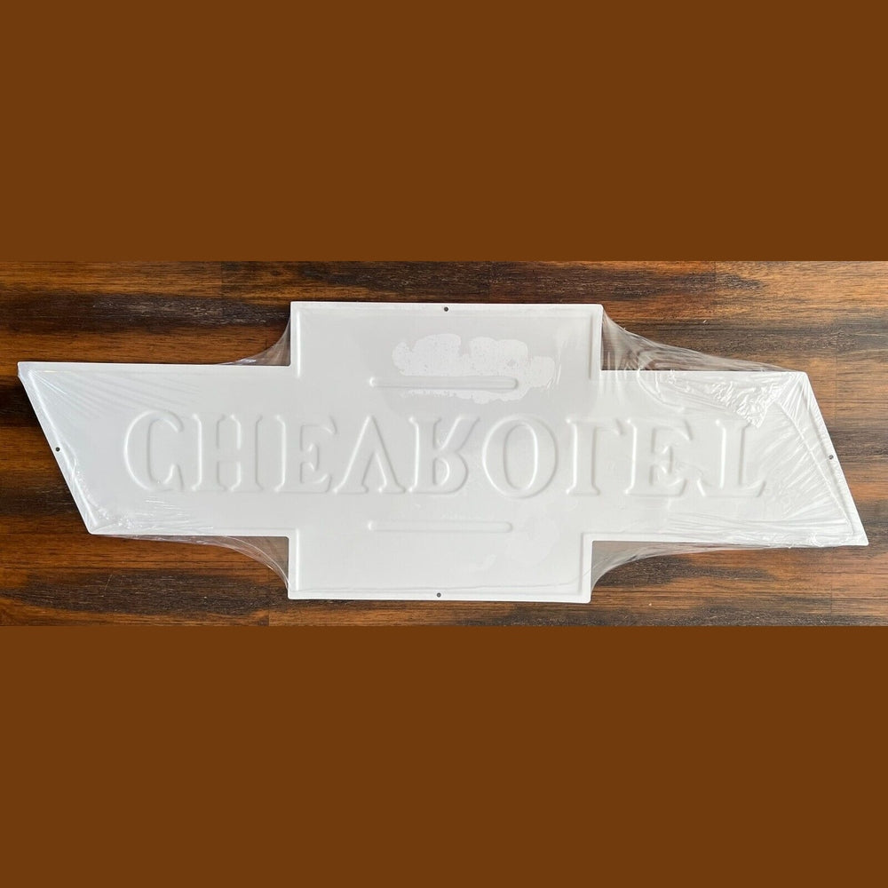 Chevrolet Chevy Bowtie Novelty Die Cut Embossed Sign 24" x 9" New! Home & Garden:Home Décor:Plaques & Signs Style Your Walls